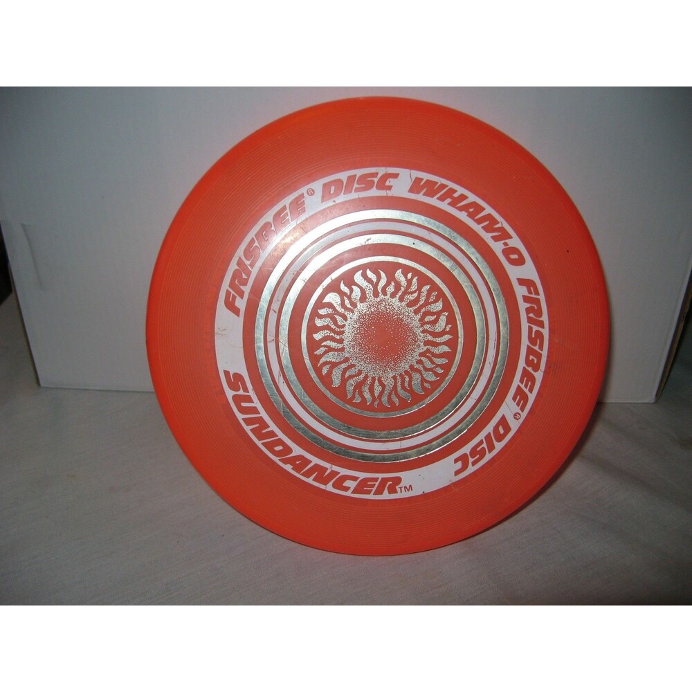 Vintage 1975 WHAM-O Sundancer Frisbee Disc Orange